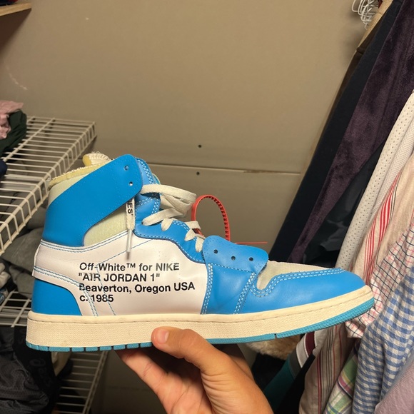 Nike off white jordan 1s unc blue - Picture 3 of 9